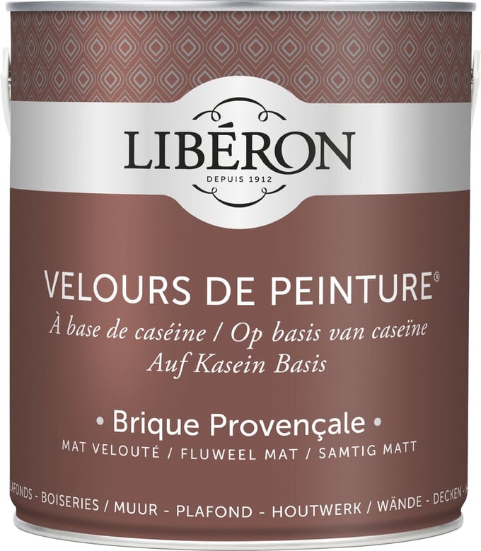 Liberon Velours De Peinture Muurverf - Mat - Brique Provençale - 2,5l