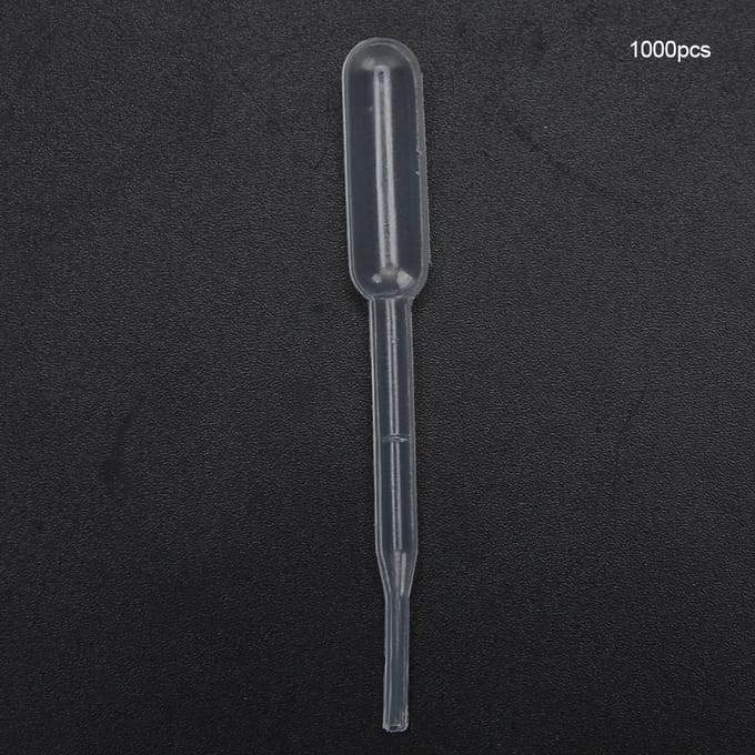 1000 stuks Wegwerp Transfer Pipetten Plastic Make-up Gekalibreerde Druppelaar Oogdruppelaar gray