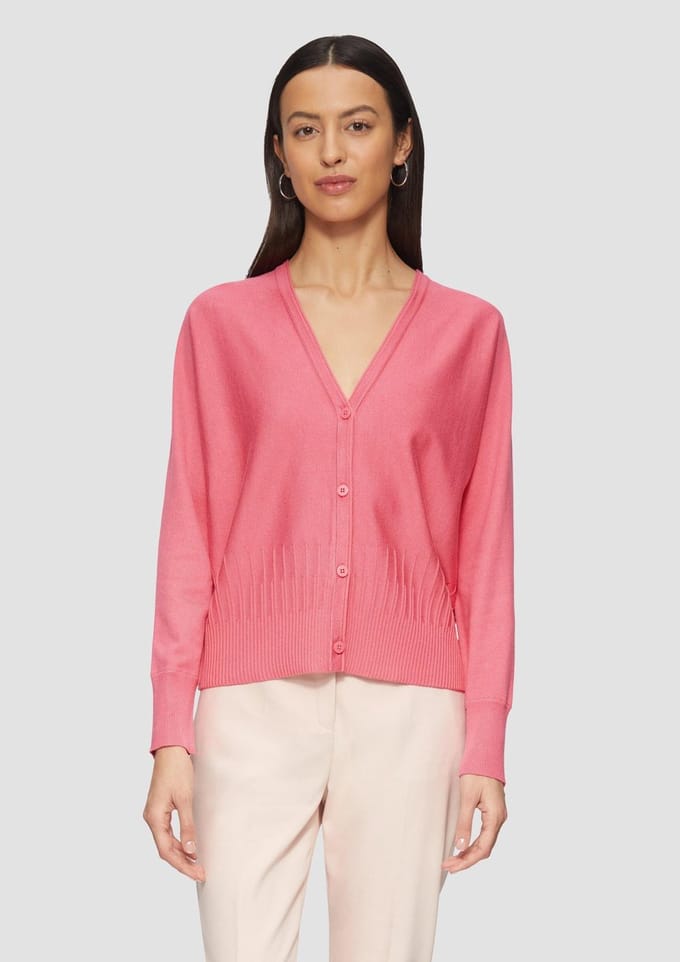 s.Oliver BLACK LABEL - Cardigan - Maat 42 - Vrouwen - 4431 LILAC/PINK -