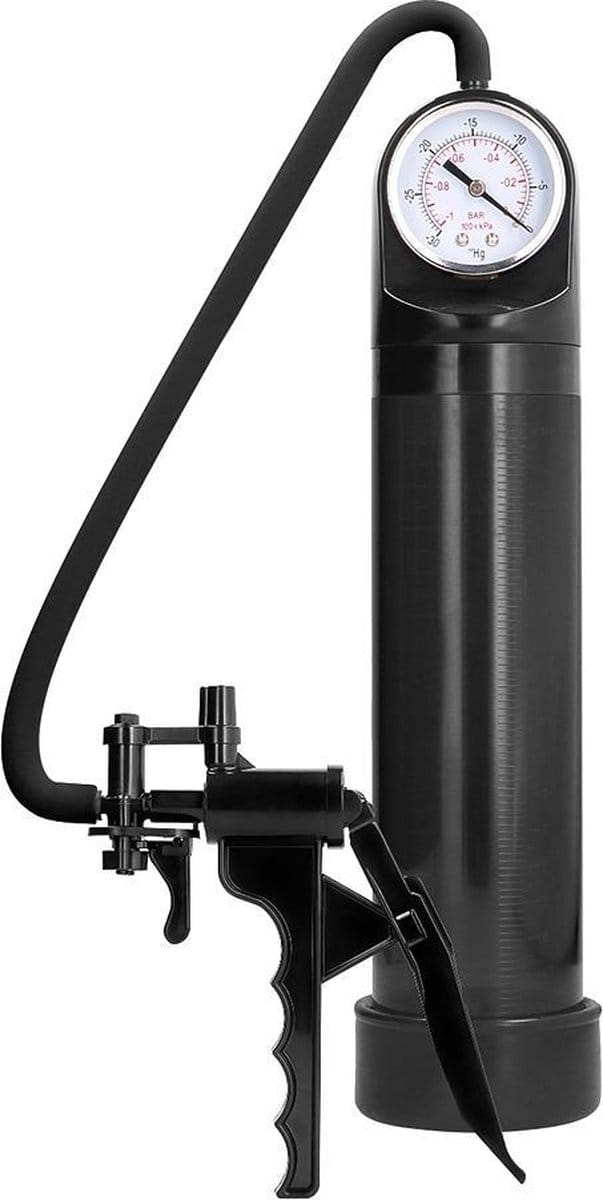 Shots - Pumped Elite-Pomp met Geavanceerde PSI-Meter black