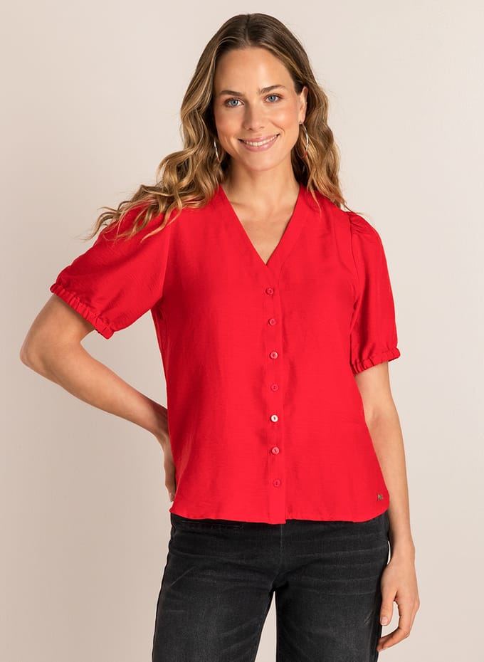 IVY BEAU Serina Tops - Red - maat 40