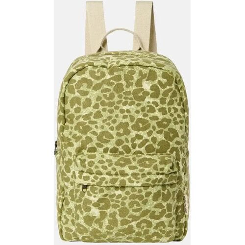 Studio Noos Cotton Twill Midi kinderrugzak green leopard