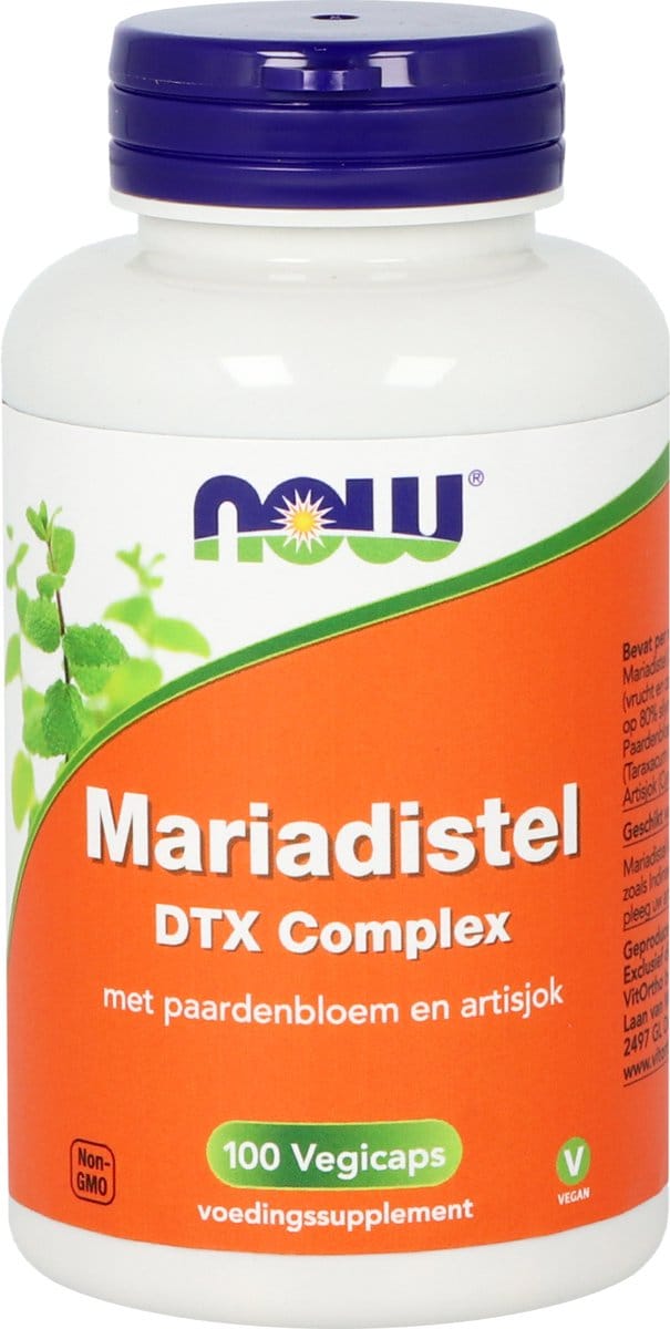 NOW Mariadistel DTX complex - 100 capsules - Antioxidant preparaat