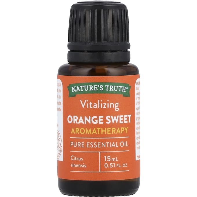 Nature's Truth, Huile essentielle pure, Orange douce revitalisante, 0,51 fl oz (15 ml)