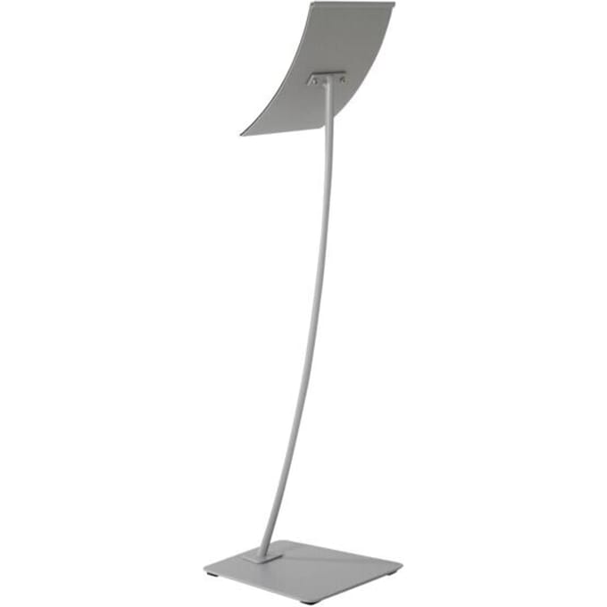 Update Display informatiestandaard concaaf, gebogen ontwerp, poedercoating, DIN A4, zilver