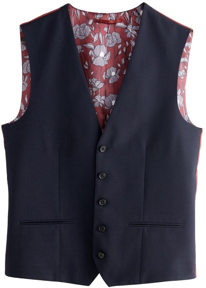 Next - Heren - Gilet met standaard pasvorm - Blauw