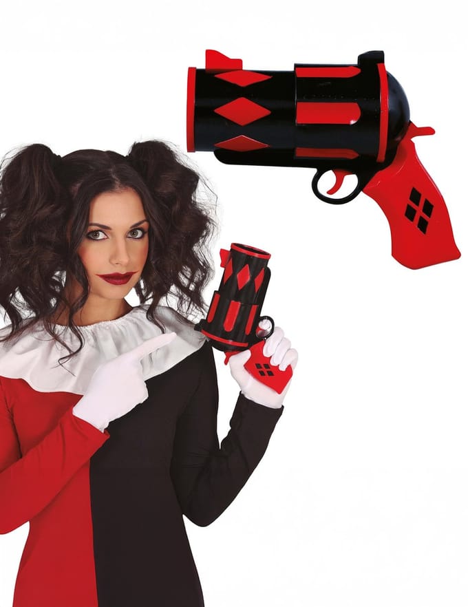 FIESTAS GUIRCA, S.L. - Rood en zwart Harlequin-pistool
