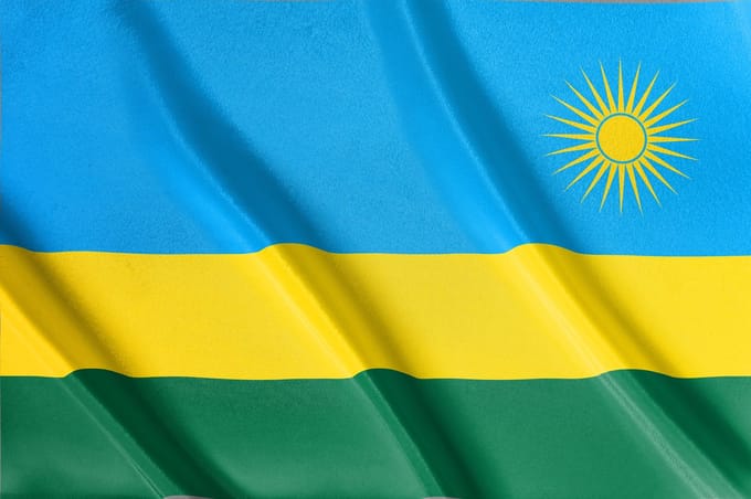 Vlag Rwanda | Alle Afrikaanse vlaggen | 52 soorten vlaggen | 200x100cm