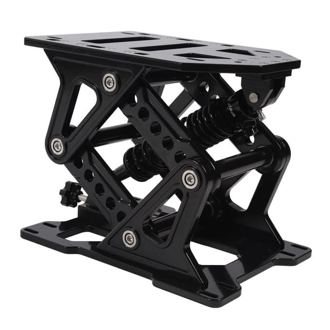 Support de Siège de Bateau 335 à 390 mm Réglable Relevable Robuste Alliage d'Aluminium Base de Siège pour RV Caravane Camping-car black