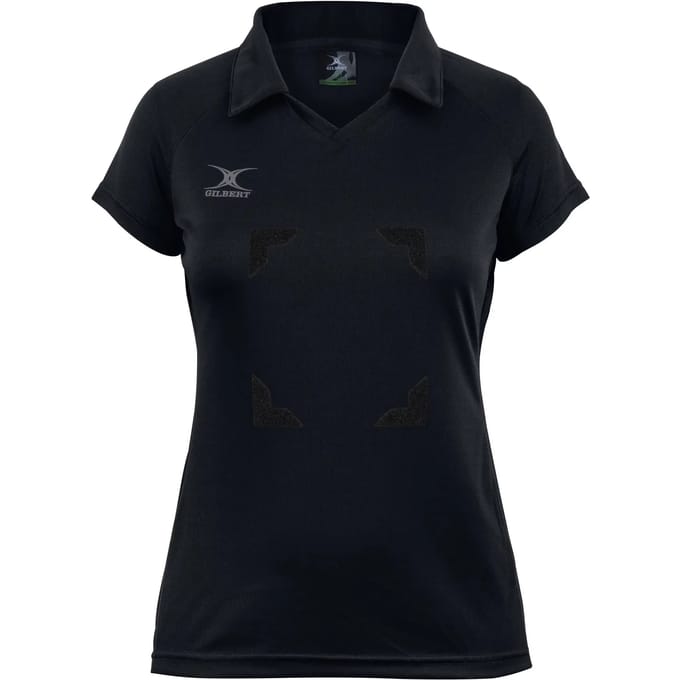 Gilbert Netball Eclipse Hook and Loop Shirt Wmn - W 8 - Zwart