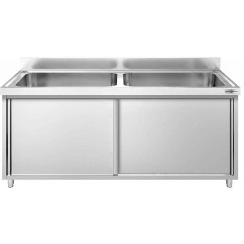 GGM Gastro Topfspülschrank PREMIUM - 2000x700mm - mit 2 Becken