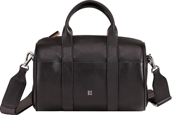 DuDu Handtas Leer 25 cm - Dames - black rose