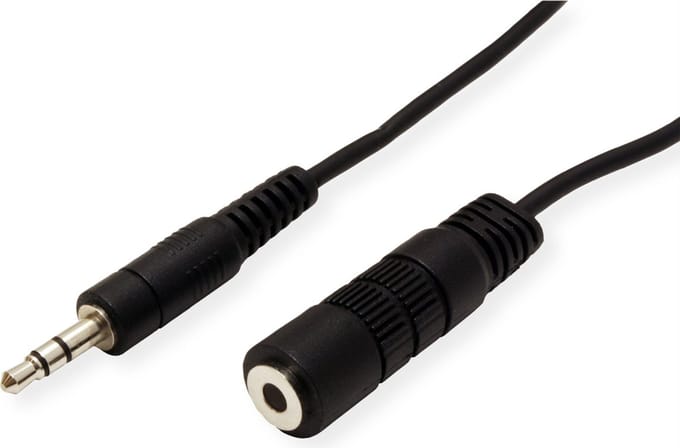 ROLINE 3,5mm verlengkabel M/F, 3 m