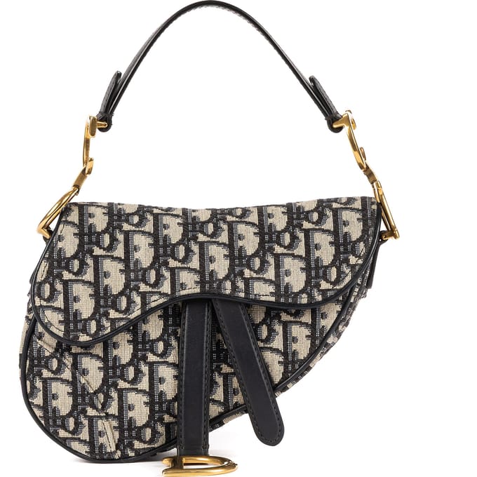 Oblique Saddle Mini Handtas