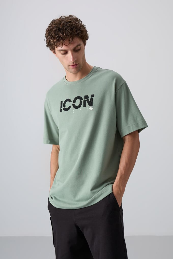 Overgrote Logo Print Crew Neck T-Shirt