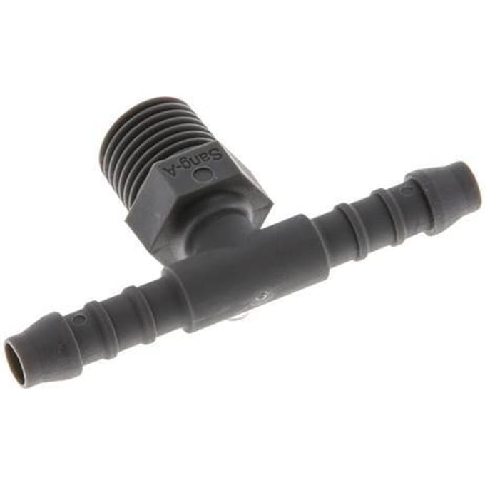 6 mm & R1/4'' PA 6 T-slangpilaar met buitendraad [10 Stuks]