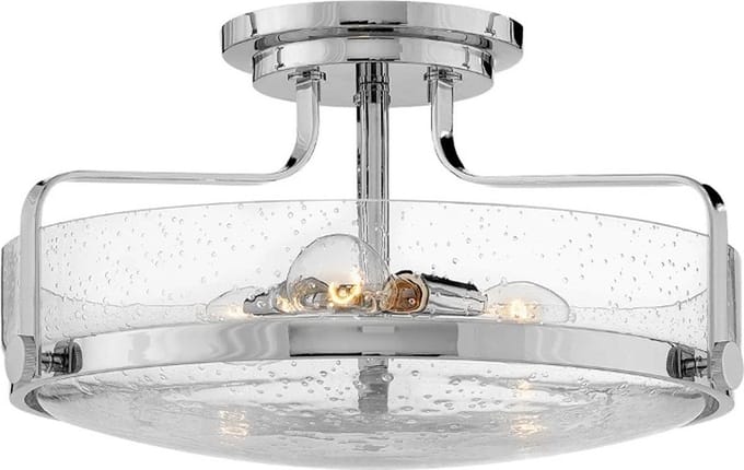Hinkley LED Plafondlamp Harper | 3X E27 Max 60W | Dimbaar | Polished Chrome