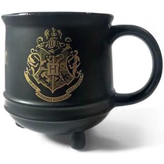 Harry Potter - Hogwarts Crest - Toverketel - Mok - Zwart - 511ml