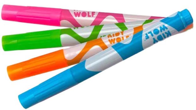 Kidywolf Kidymarker Markeerstiften Fluorescerend RGBO