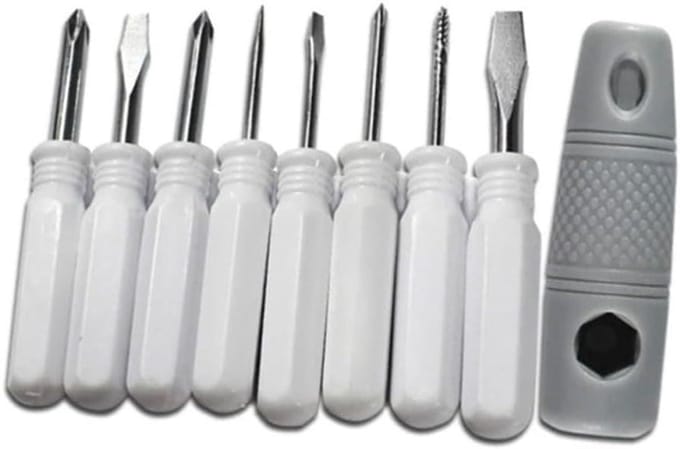 Schroevendraaierset - Gereedschapset - Klusjes Thuis - 9-in-1 Multifunctioneel - Magnetische Tips - Grijs Zilver