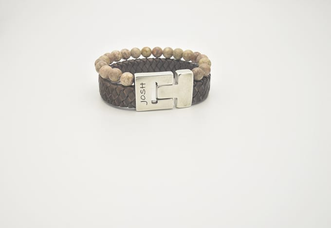 Josh-24966-Armband-Taupe-Heren