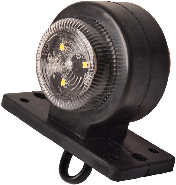LED breedtelicht rood/wit  40x90x75 mm