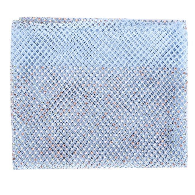 Diamant Gaas Lint Elastisch AB Kleur BlingBling Schoenen Kleding Accessoires Blauw 48x62cm gray