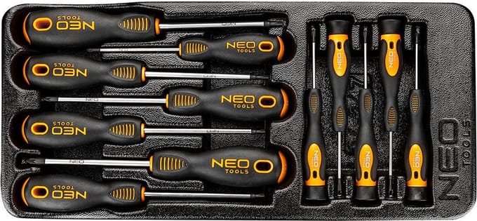 Schroevendraaier set - 12 delig - Magnetisch - Met inleglade