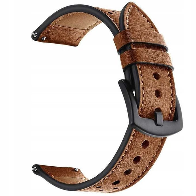 Spacecase Elegance Horlogeband 22 Mm Bruin Leer