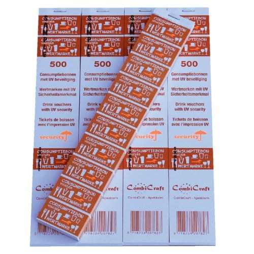 Consumptiebon Combicraft UV beveiliging 500 stuks oranje