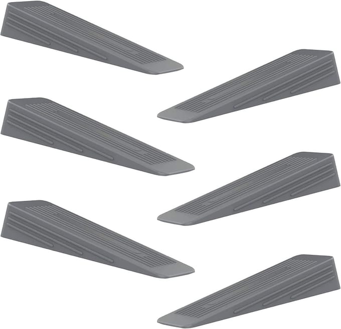 Deurstops - Deurwiggen Rubber - Deuren Open Houden - Anti-slip Duurzaam Zwaar - Pack van 5 - Grijs