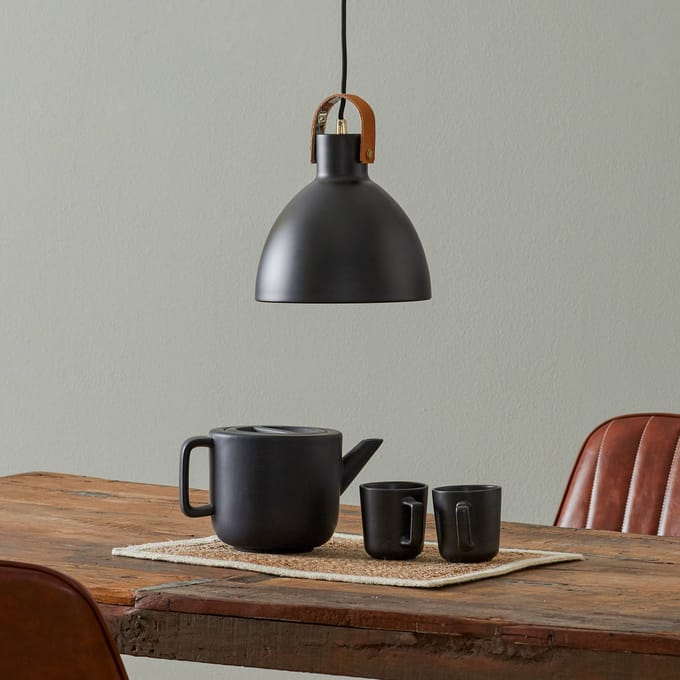 Markslöjd Hanglamp Eagle, zwart, Ø 22 cm, metaal