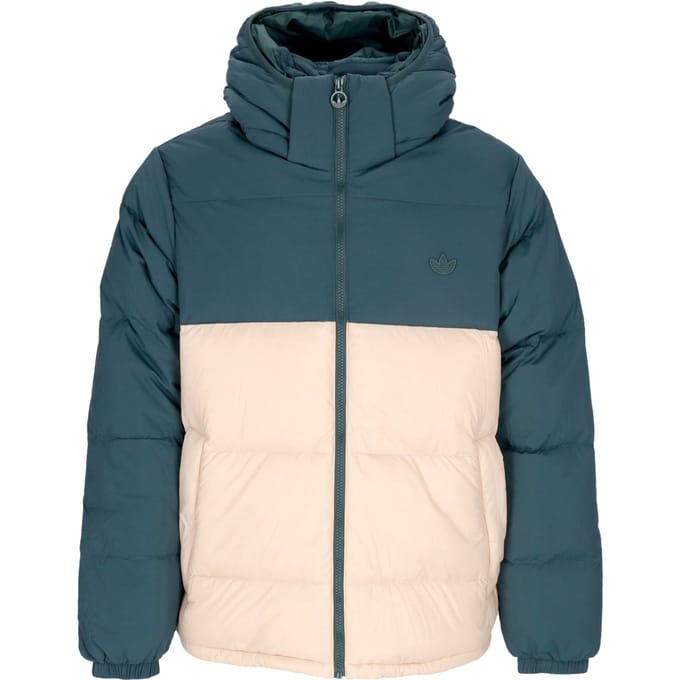 Down Regen-pufferjack voor heren, mineraalgroen/magisch beige