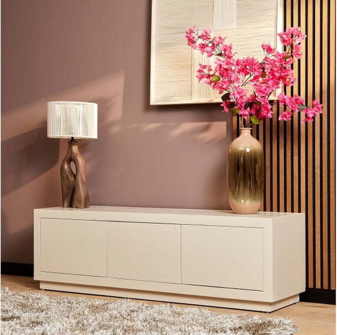 Tv meubel Brussel Zand Mangohout 150 cm