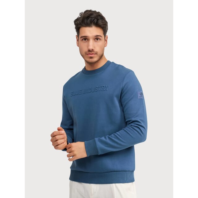 Blue Industry De logo crewneck sweater |
