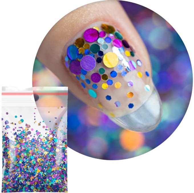GNB-LAB Pop-Up! Serie - Nagelversiering - Meerder Kleuren - Confetti - 20g