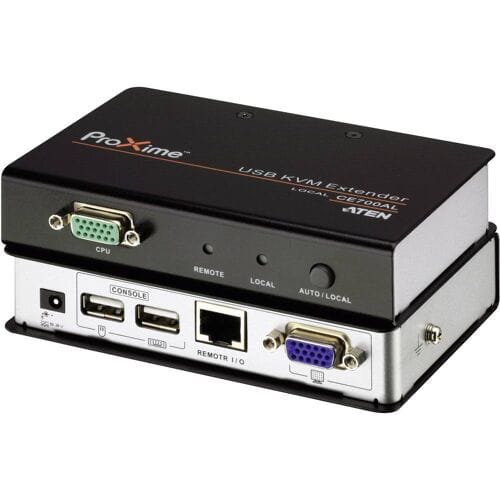 ATEN CE700A Extender (verlenging) VGA, USB-A 2.0 Via netwerkkabel RJ45 150 m