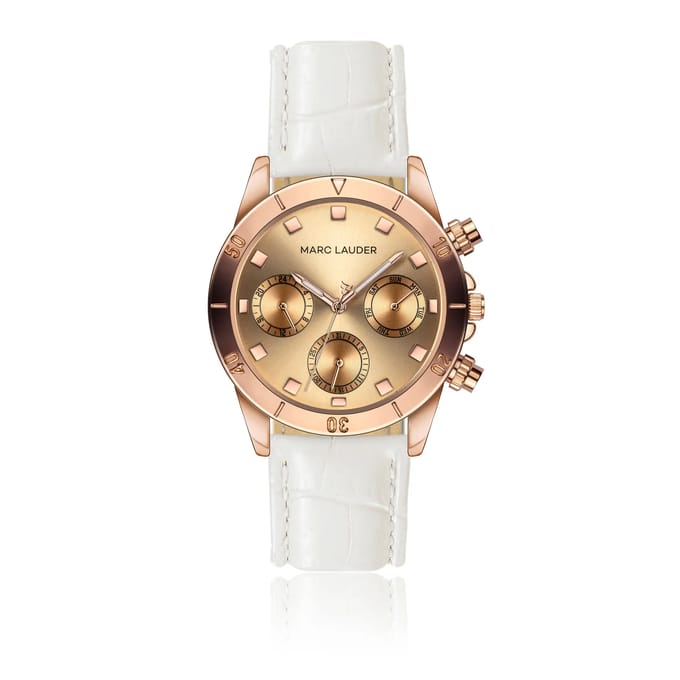 Horloge met krokodillenband Marc Lauder Valencia