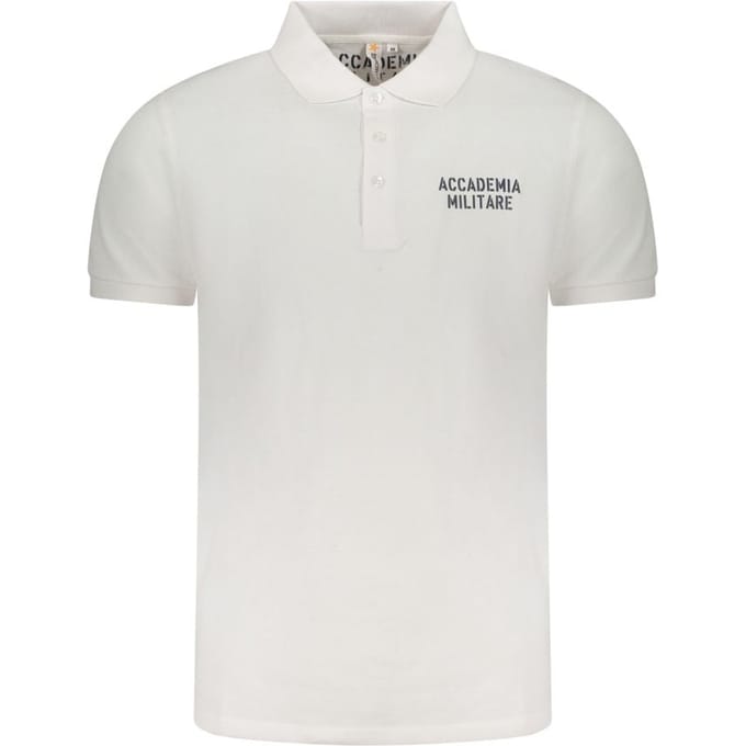 Accademia Militare Witte Katoenen Polo voor Mannen
