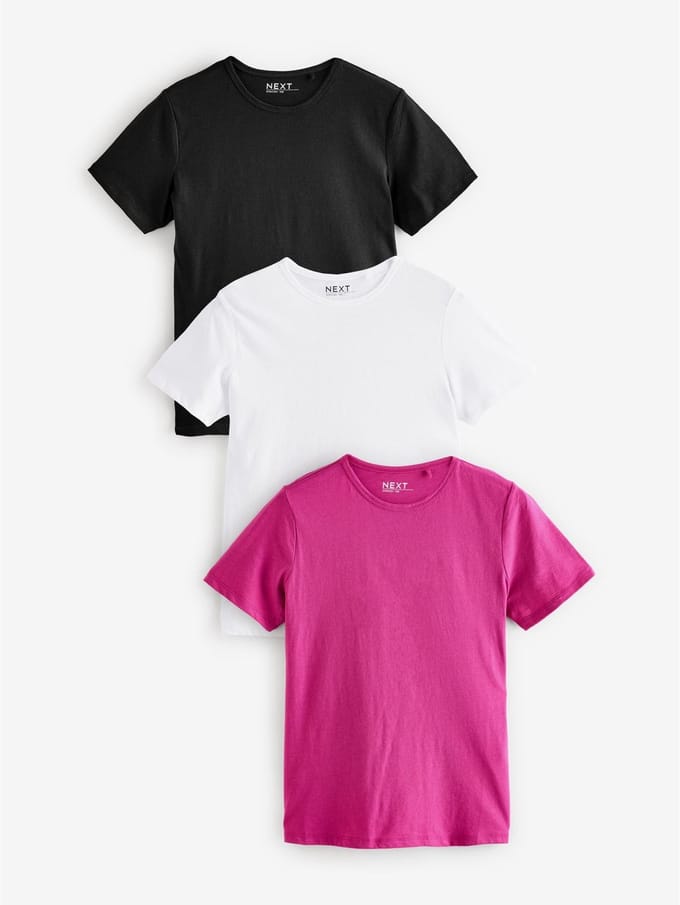 Next - Dames - Set van 3 T-shirts voor alle dagen - Wit