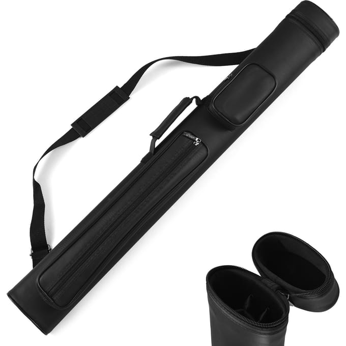 2X2 Harde Keu Case Biljart Pool Keu Draagtas Buis zwart