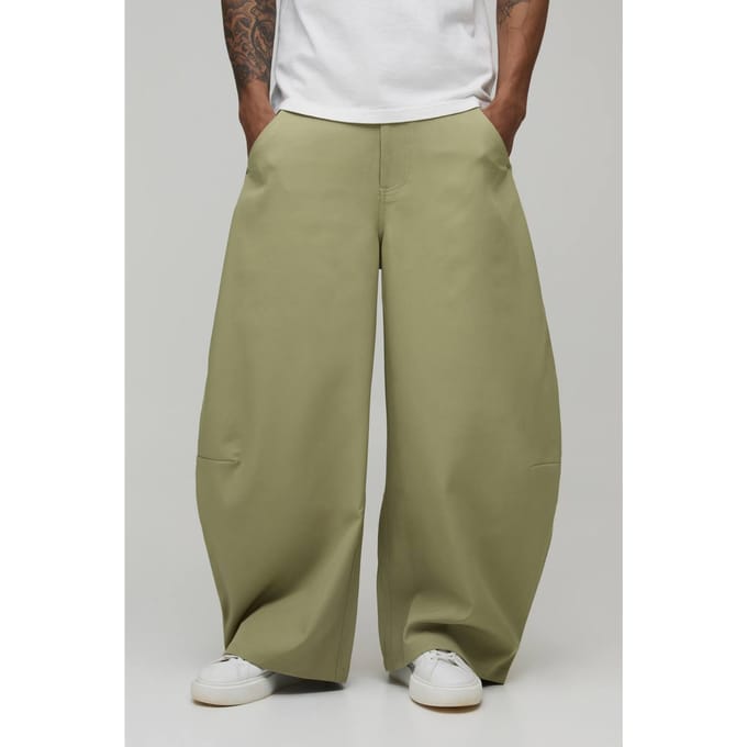 Extreme Balloon Fit Klinknagel Broek | Sage | Size Medium
