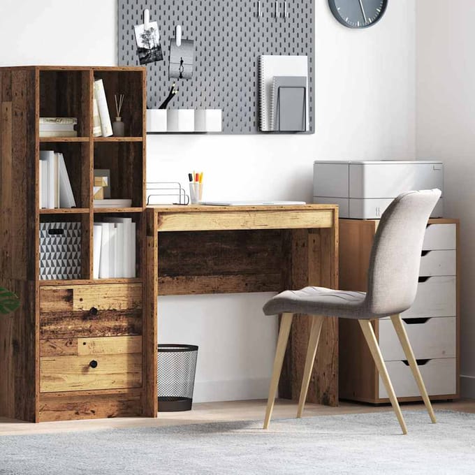 vidaXL - Bureau - Oudhout - 80 - x - 40 - x - 76 - cm