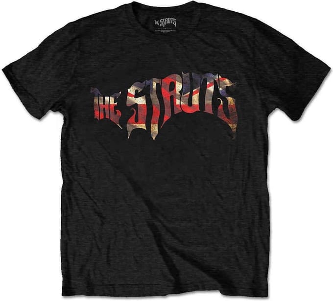 The Struts - Union Jack Logo Heren T-shirt - M - Zwart