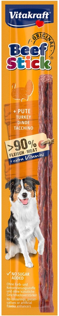 Vitakraft Beef Stick Original Kalkoen - 16 + 5 gratis