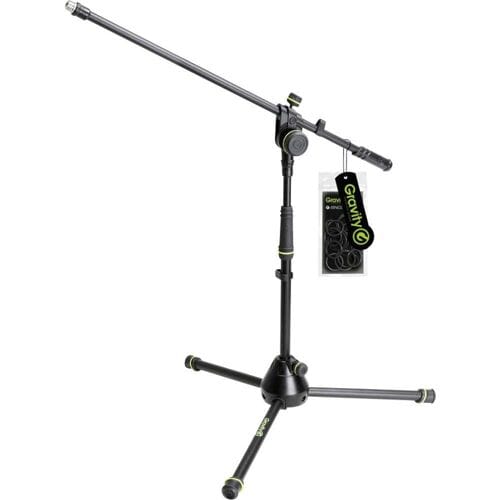 Gravity MS 4221 B - Microfoonstatief, klein, met boompole - zwart
