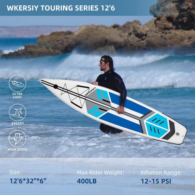 Planche de SUP gonflable Stand Up Paddle Board 6 pouces d'épaisseur SUP planche de Surf ensemble de Surf avec Paddleboard Surf 350cm vert