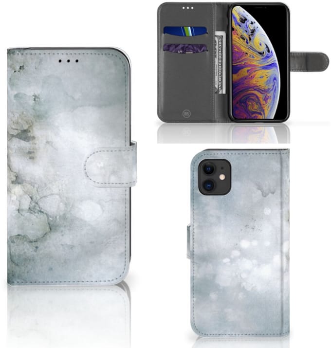 Hoesje Apple iPhone 11 Painting Grey