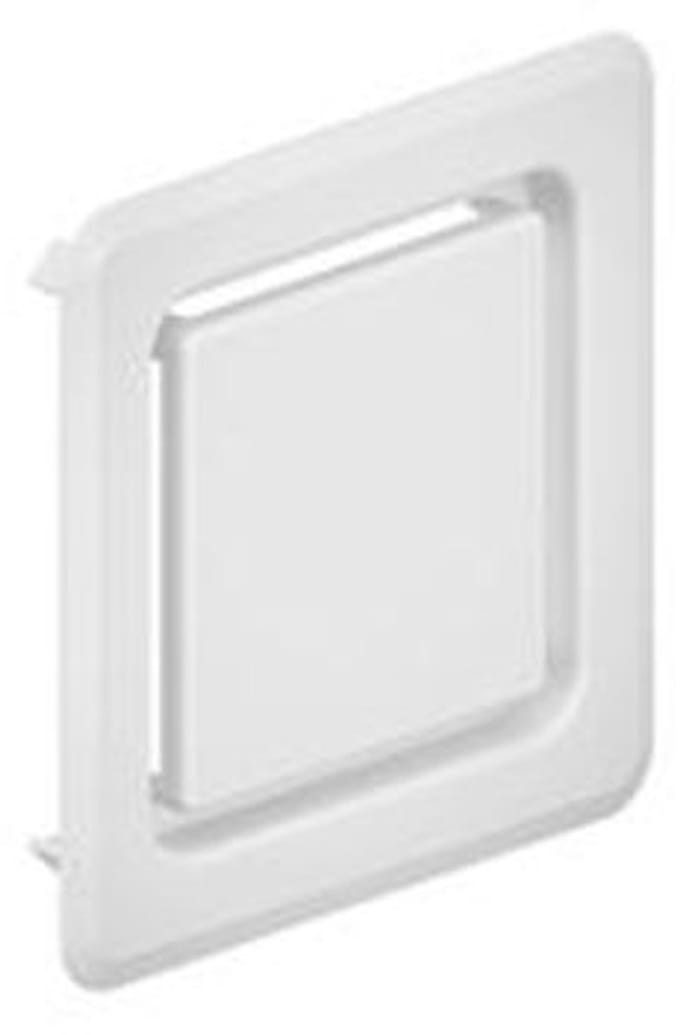 DALLMER Afdekking DallVent WE, wit, 125 x 125 mm, 850041