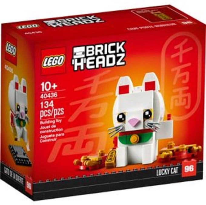LEGO BrickHeadz Lucky Cat 40436, Bouwpakket, 10 jaar, Kunststof, 134 stuk(s)